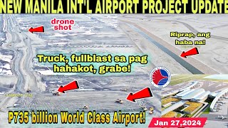 NEW MANILA INTL AIRPORTBulacan AirportSMC PROJECTJan 272024build3xbuildbettermore [upl. by Basset166]