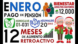 ENERO 2024 PAGO DE AGUINALDO y PENSIÓN IMSS e ISSSTE BIENESTAR ADELANTO [upl. by Nowd163]