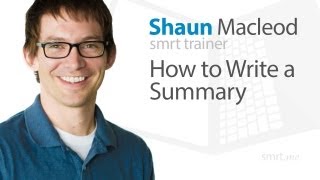 How to Write a Summary [upl. by Denver357]