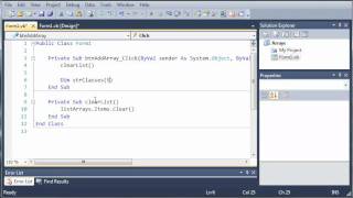 Visual Basic Tutorial  59  Introduction To Arrays [upl. by Eillak272]