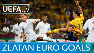 Zlatan Ibrahimović Watch all of his EURO goals [upl. by Corilla]