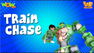 Vir The Robot Boy  Hindi Cartoon For Kids  The train chase  Animated Series Wow Kidz [upl. by Ocire577]