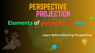 Perspective Projection  Learn Before Starting Perspective perspectivedrawing drawingtips ioe [upl. by Aset]