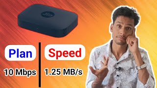 My plan is 30 Mbps but speed 125 MBs  Megabytes vs Megabytes wifi speed test tech darpan [upl. by Reniar]