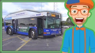 Bus Videos for Children by Blippi  Educational Videos for Kids [upl. by Anirdua998]