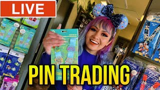 🔴Live FUN Pin Trading amp Trivia at Disneyland Resort [upl. by Zingg827]