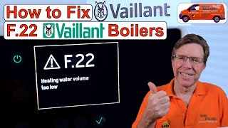 How to Fix F22  F22 on a Vaillant Boiler How to TopUp Your Vaillant Combi Boiler amp System Boiler [upl. by Ander]