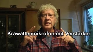 Krawattenmikrofon mit Verstärker Mikrofon mit Clip Ansteckmikrofon MKM [upl. by Aihsak354]