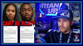 Titan Anderson Reacts to the ARREST of Titans RB Hassan Haskins amp GF [upl. by Akkin]