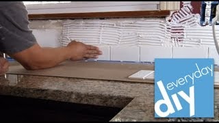 How to Install a Tile Backsplash Part 1  Buildipedia DIY [upl. by Abrams605]