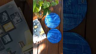 Denim Imprint Coasters  DIY Coasters  Fevicryl Hobby Ideas [upl. by Kei]