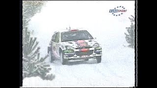 WRC 2001  Tävling 2  Svenska Rallyt Dag 1 [upl. by Aerdnaed]