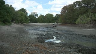 Cibolo Creek in Boerne drained for revitalization project [upl. by Eirojam]