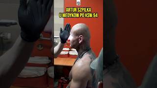 Artur SZPILKA badany przez medyków po walce z WRZOSKIEM na KSW 94 shorts ksw arturszpilka [upl. by Pernas]