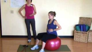 BabyFit Pregnancy Core Workout with a Ball [upl. by Nair325]