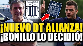 🚨 ¡LO ULTIMO SE ACABA DE CONFIRMAR NUEVO DT DE ALIANZALIMA PARA EL 2024 BONILLO LO ELIGIÓ [upl. by Ikaz800]