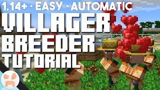 EASY 114 Villager Breeder Tutorial  Automatic Village amp Pillage [upl. by Docilu]