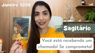 ♐️ SAGITÁRIO JANEIRO 2024  Você está recebendo um chamado Se comprometa com a verdade 🔥 [upl. by Yrelbmik565]