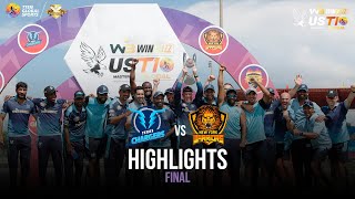 US Masters T10 2023 Final Highlights New York Warriors vs Texas Chargers  Match 25 [upl. by Acinorehs]