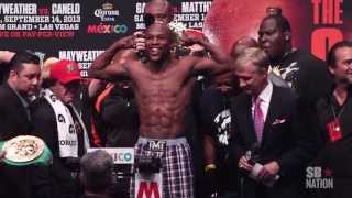 Mayweather vs Canelo highlights and results Floyd Mayweather routs Canelo Alvarez [upl. by Nairod]