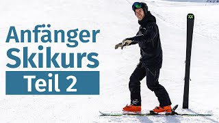 Anfänger Skikurs 2 Bewegung in der Ebene  Skifahren lernen [upl. by Emirak]