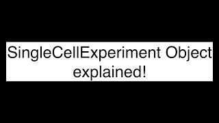 Demystifying SingleCellExperiment Object in R [upl. by Ahtiek144]