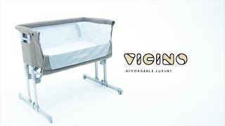 Vicino Co Sleeping Bedside Bassinet by Star Kidz Australia [upl. by Kazmirci389]