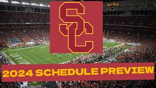 USC 2024 College Football Schedule PreviewProjected Record [upl. by Ansilma]