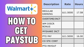 How To Get Paystub From Walmart [upl. by Sirtimed]