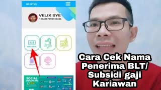 Cara Cek Nama Penerima BLT Kariawan di BPJS Ketenagakerjaan [upl. by Inanuah]