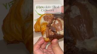 Chocolate filled croissant🥐❤️from Dough with the flow 🤤✨best tastegood shortvideo like [upl. by Lamhaj792]