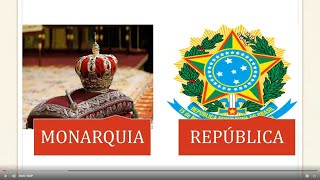 Monarquia e República qual a diferença Formas de Governo [upl. by Eilraep361]