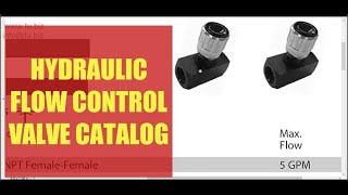 Flow control valve catalog [upl. by Kalagher715]