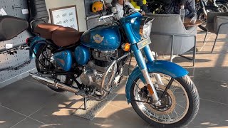 Exploring the 2024 Royal Enfield Classic 350 Jodhpur Blue Colour Review with Complete Price [upl. by Kaia]