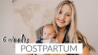 6 WEEK POSTPARTUM UPDATE  IUD EXPERIENCE  WEIGHT LOSS amp BELLY SHOT [upl. by Vincenty856]