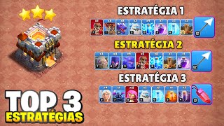 AS 3 MELHORES ESTRATÉGIAS DE ATAQUE GUERRA CV11 PARA 2024 COM HABILIDADES DE HERÓIS CLASH OF CLANS [upl. by Dayna]