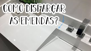 COMO DISFARÇAR AS EMENDAS NAS BANCADAS DE PORCELANATO [upl. by Claudelle517]