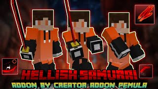 RPG Addon MCPE 120  Hellish Samurai Addon  Minecraft Pe Mod and Addon Showcase [upl. by Sirenay]