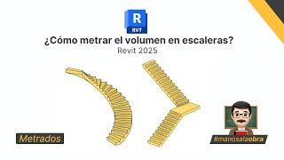 REVIT 2025 VOLUMEN EN ESCALERAS Y DESCANSOS STAIRS [upl. by Beisel53]