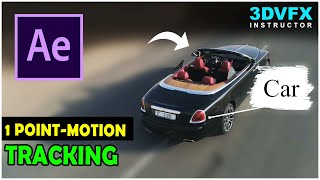 After Effects 1Point Motion Tracking Tutorial for Beginners [upl. by Cleary57]