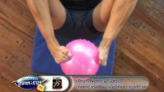 Pilates Mat con Balon chico  Prof Nancy Sabo [upl. by Trik]