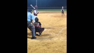 Jasmine McQuaig batting vs Dunnellon High School [upl. by Abey]