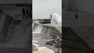 Child Almost Washed To Thier Death whitby danger sos coastguard rnli [upl. by Rodd]