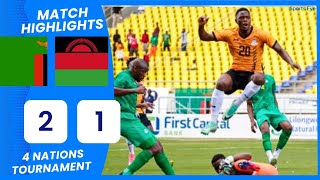 ZAMBIA 21 MALAWI Third Place 4 Nations Tournament Highlights Zambia vs Malawi [upl. by Bezanson405]