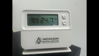 How do I set my combi pack 4 programmable room thermostat  gasengineer heating plumb [upl. by Acirfa925]