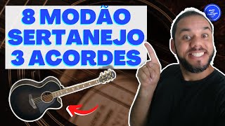 COMO TOCAR 8 Modão Sertanejo no Violão Com Apenas 3 ACORDES SIMPLES [upl. by Bigg]