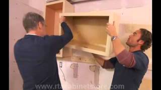 Hanging RTA Kitchen Cabinets RTA Cabinet Storemp4 [upl. by Else]