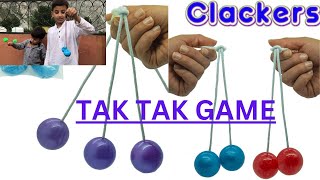 CLACKER EASY TRICK IN ONE MINUTE  TAK TAK GAME TRICK  TIK TIK BALL GAME  How to Play [upl. by Saimerej]