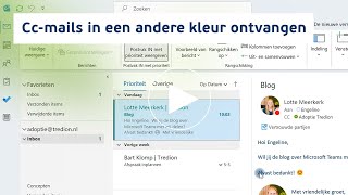 Ccmails automatisch in een andere kleur ontvangen in Outlook [upl. by Siva]