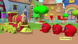 Humpty Railgadi o Foledar Sathe  Humpty the Train fun with Colors and Frutis in Bangla [upl. by Ehcar182]